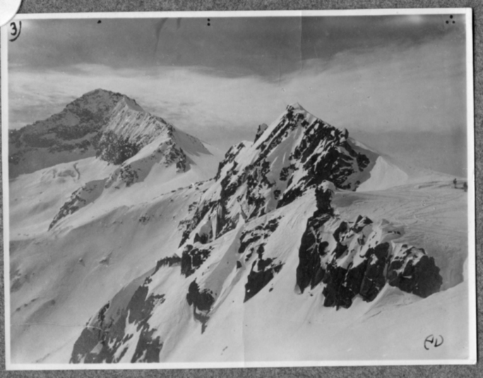 Vista dai pendii a nord Passo Toppette