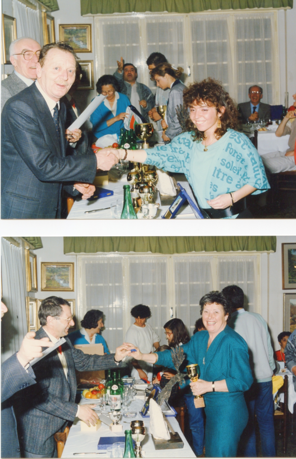 Foto premiazioni del 10 aprile 1987